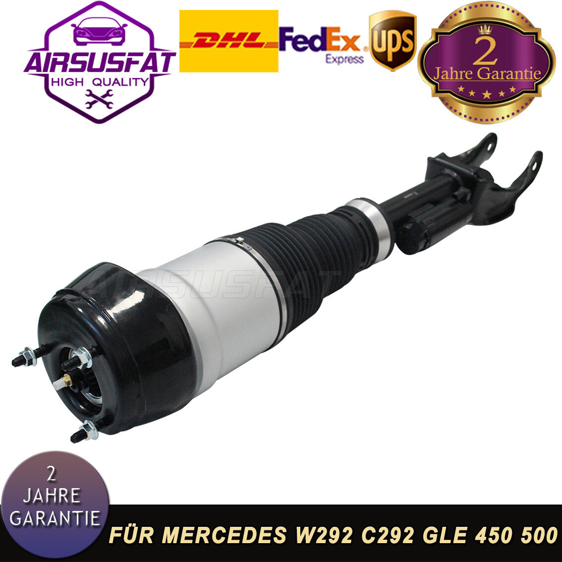 Air strut shock absorber front left w / ADS for Mercedes W292 C292 GLE320 AWD