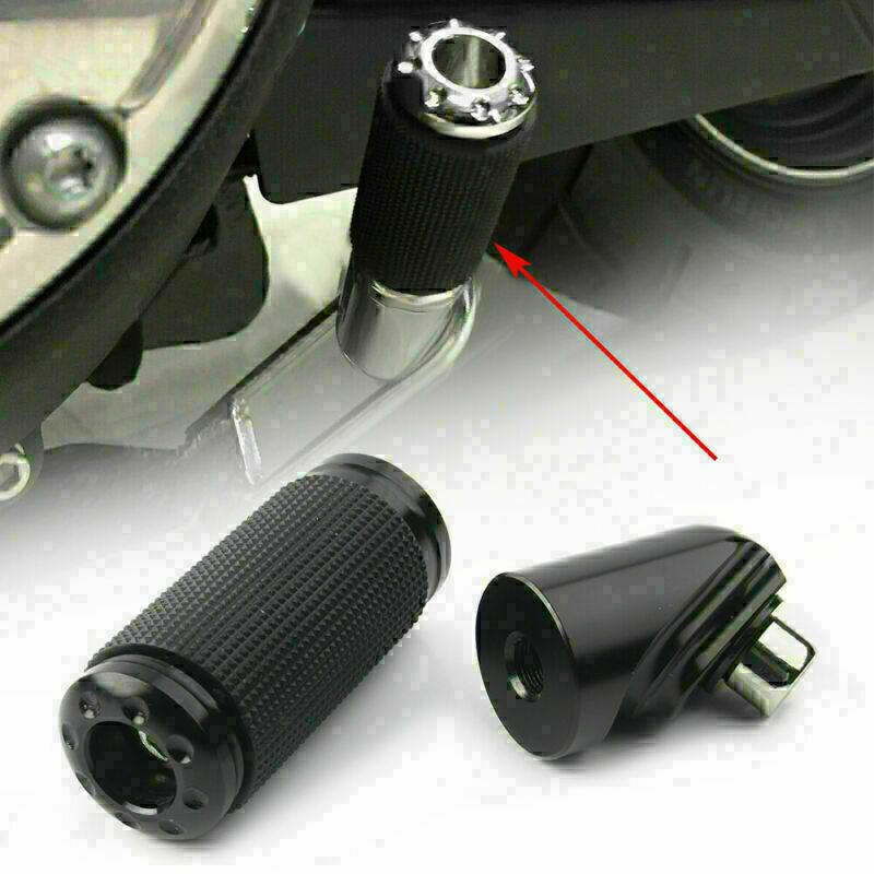 St?nder Erweiterung Enlarger f¨¹r for Harley Dyna Wide Glide Fat Bob 1991-17 Schwarz
