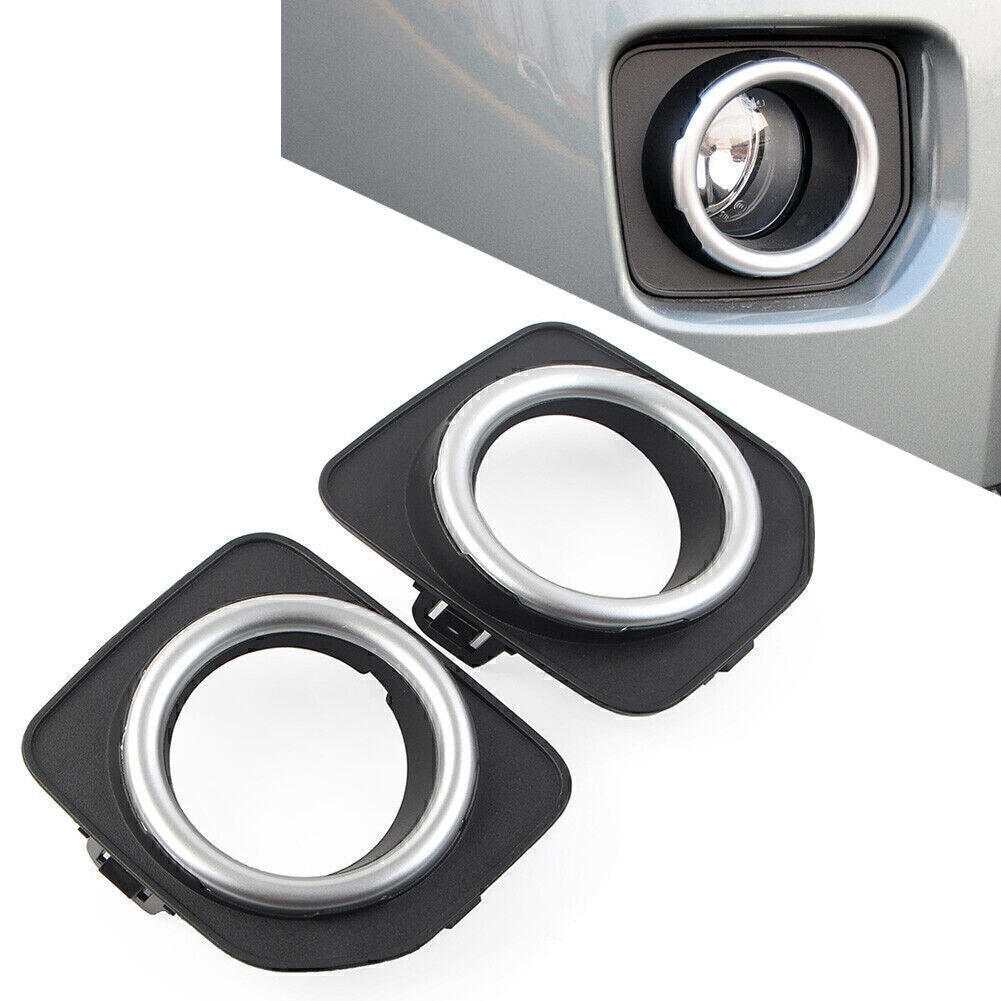 Pair Front Bumper Fog Lamp Cover Bezels Trim for Land Rover LR4 14-2016 LR051335