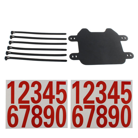 Front Number Plate W/ Red Sticker For Sur-Ron Light Bee Electric Off-road