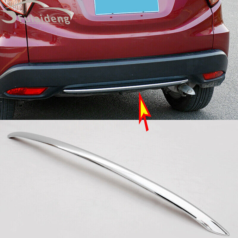 for Honda Vezel HR-V 2016-2018 Car Chrome Rear Bumper Molding Strip Cover Trim