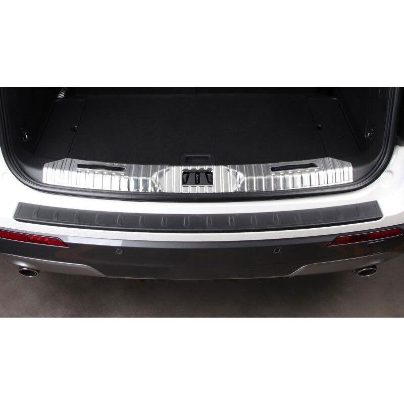 Inner Rear Bumper Protector Guard Trim for Ford Explorer 2020-2022 Silver Steel