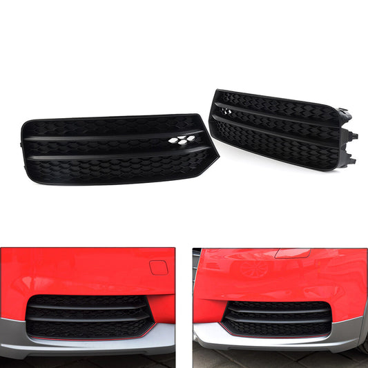 Imperforated Honeycomb Front Bumper Air Guide Grille Cover for Audi A1 2014-2018