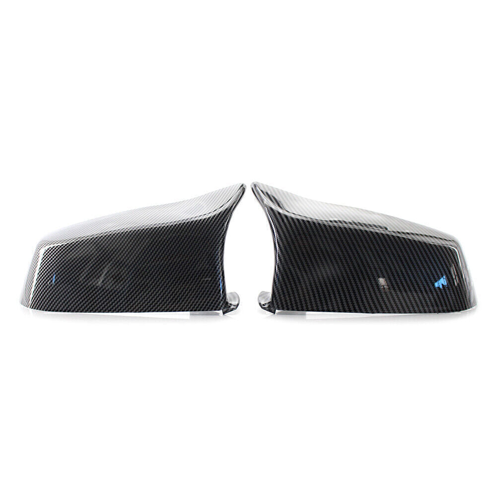 Fit for BMW 5 Series F10 E60 F01 F02 E63 2x Carbon Fiber Rear View Mirror Cover Trim