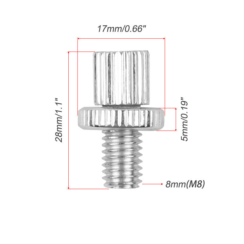 Universal Brake Clutch Cable Adjuster Nuts Bolt for Honda for Kawasaki for Suzuki Silver