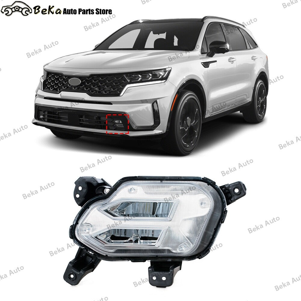 Suitable for 2021 and 2022 for Kia Sorento LH front LED daytime running lights and fog lights with bulbs