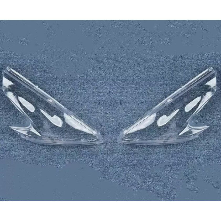 A set of headlight lens caps + glue suitable for Nissan 370Z 2009-2021, replacement for US models.