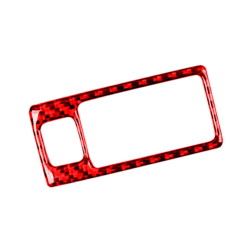 Red Carbon Fiber Interior Lighting Control Cover Trim for Mazda CX-9 2016-2022