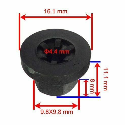 20xExterior Plastic Body Nut Flange Clip Fit for BMW E32 E34 E36 16131176747 for Benz