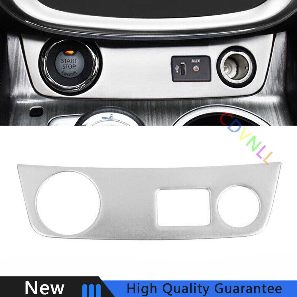 for Nissan Murano 2015-18 Silver Steel Middle Console Cigarette Lighter Trim 1X