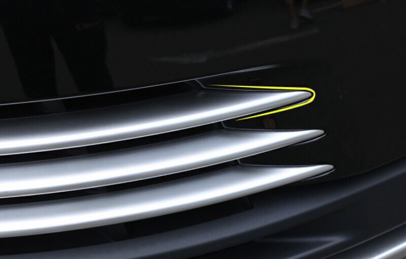 for Range Rover L405 2018-22 Matte Silver Exterior Front Fog Light Strip Trim 4X