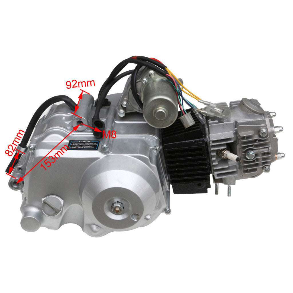 125cc Semi-Auto Engine Motor Reverse ATV Quad Dirt Bike Buggy Tricycle Go kart