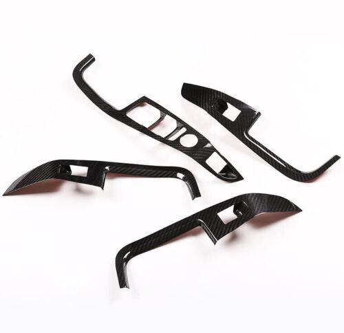 Fit For BWM X7 G07 2019-2022 Dry Carbon Fiber Glass switch panel Cover Trim 4PCS