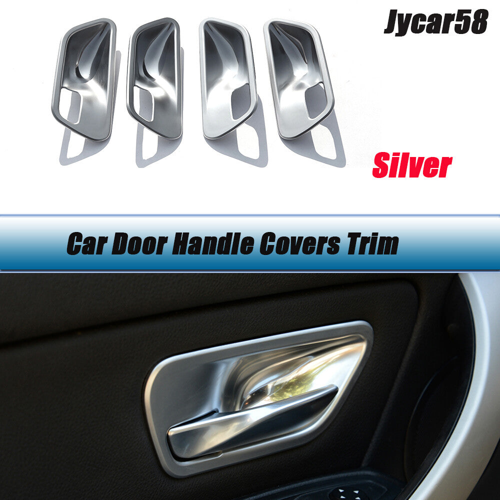 Auto Interior Door Handle Bowl Cover for BMW 3 4 series F30 F34 3GT Silver 4PCS