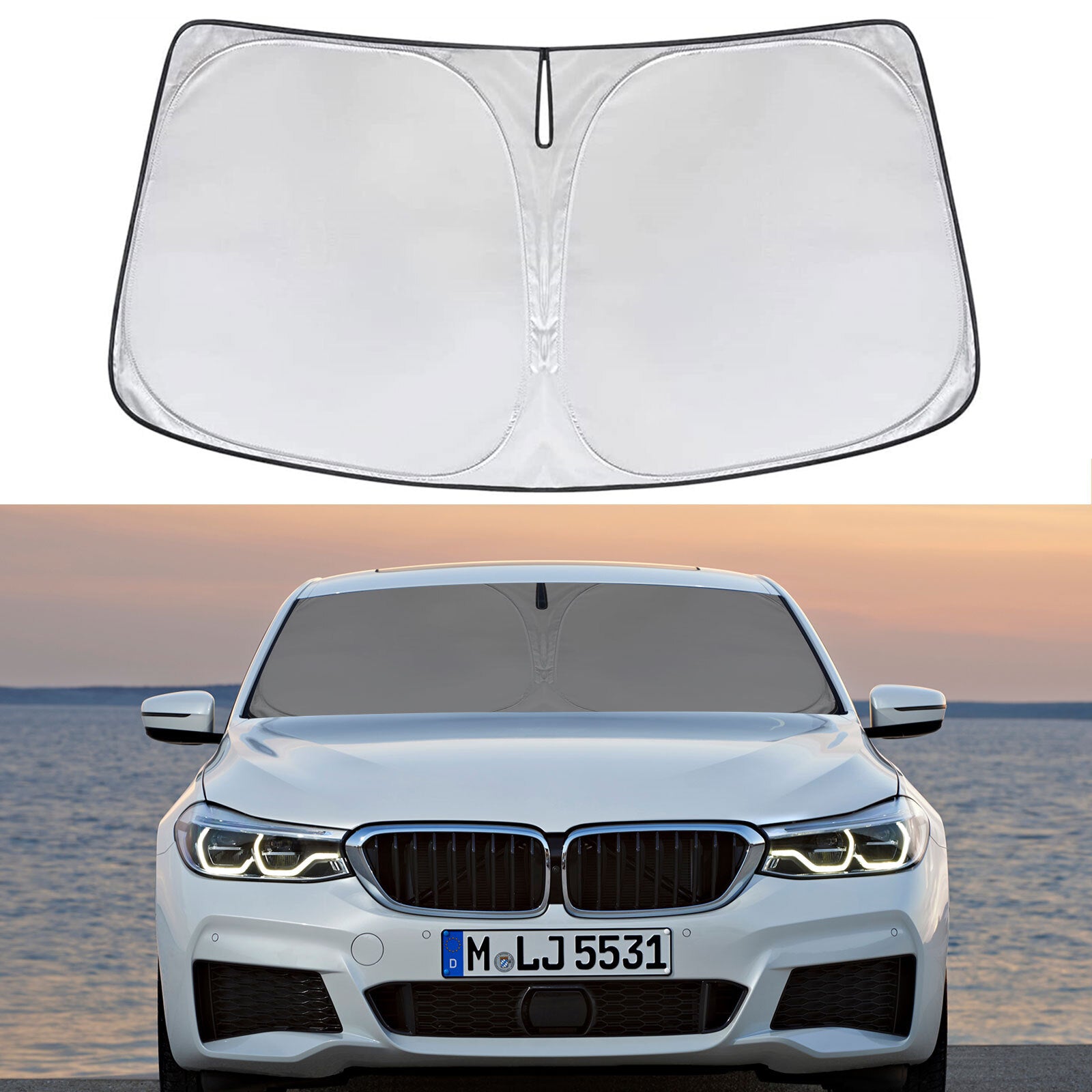 For 2000-2023 for BMW 5 Series F10 G30 G38 Car Windshield Sun Shade Heat Block Cover