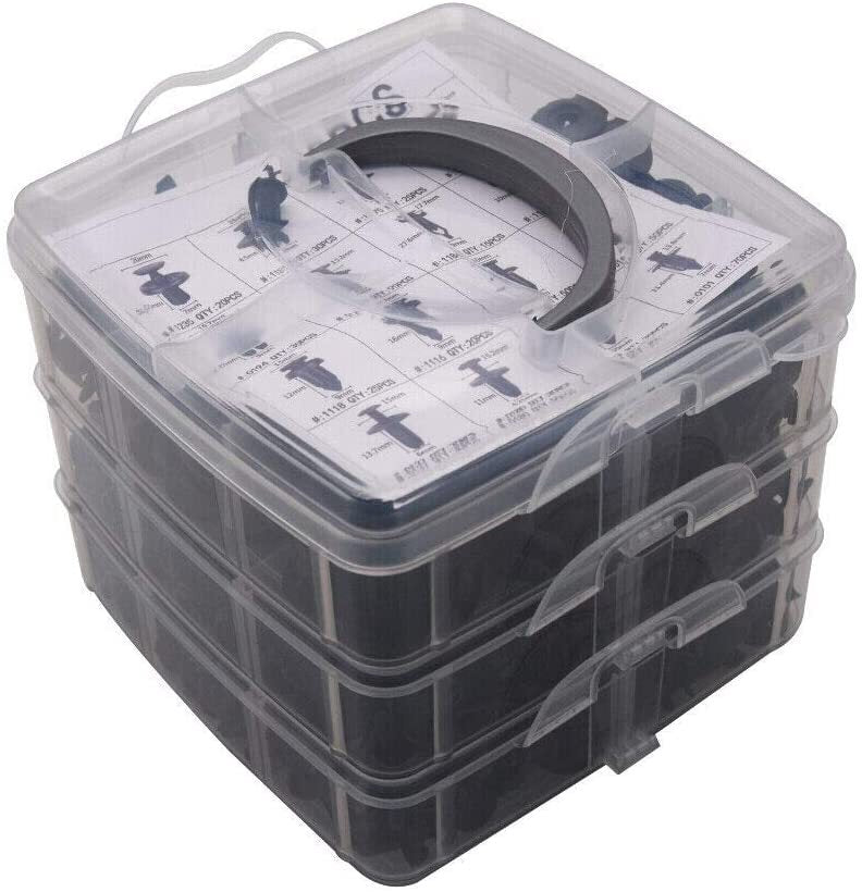 Fasteners for car body kits, 700 pieces, plastic retainers, plastic clips for Toyota