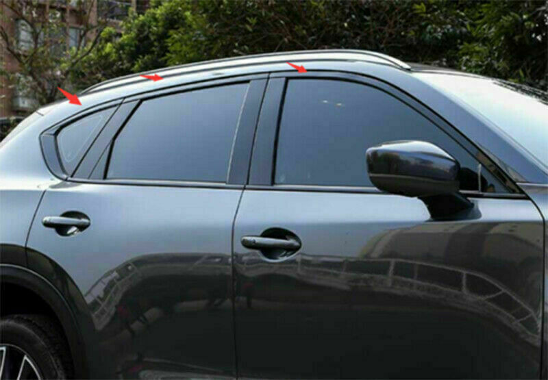 for Mazda CX-5 CX5 Black Stainless Steel Window Strips Cover Trim 12X 2018-2023