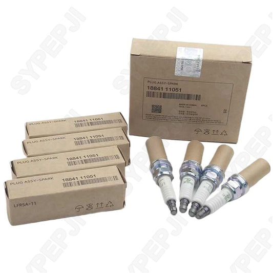 4-pack spark plugs 18841-11051, suitable for 2011-2012 for Kia Sorento 2.4L/3.5L, 1884111051, new.