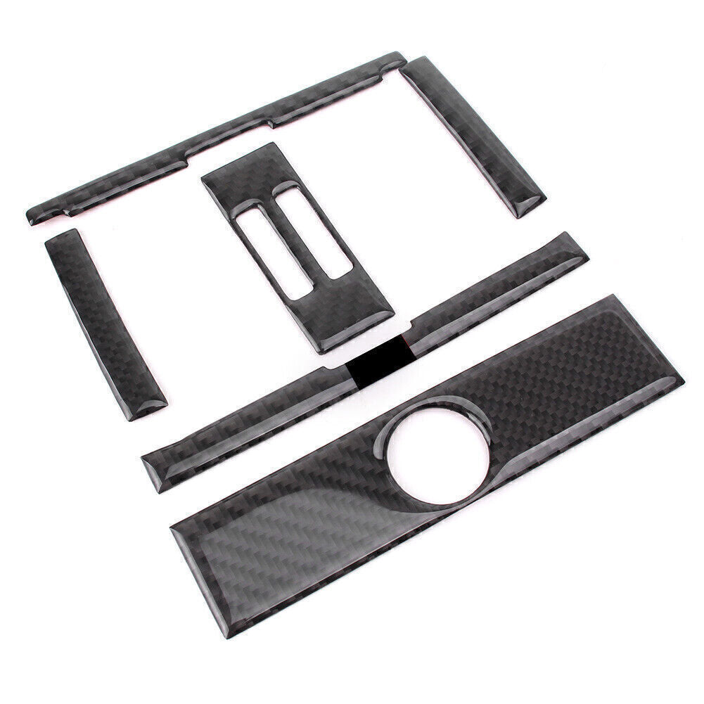 6x Car Rear Air Outlet Frame Cover Trim Carbon Fiber Fit for BMW 3 series F30
