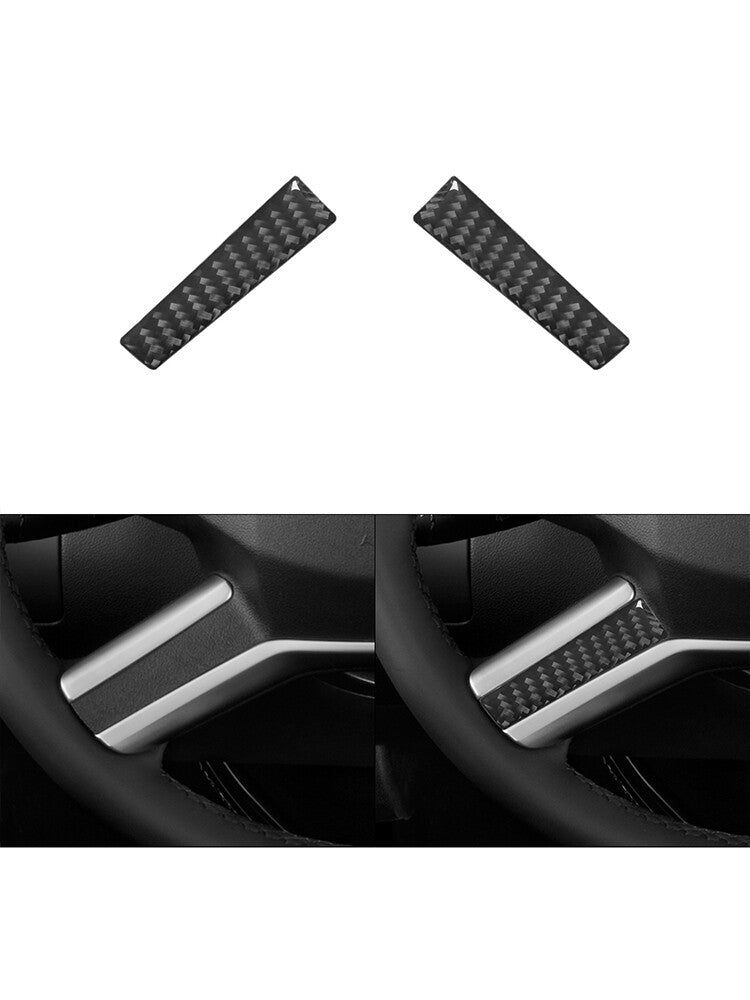 for Mercedes R-Class 2009-2012 2Pcs Steering Wheel Frame Trim Decoration Cover