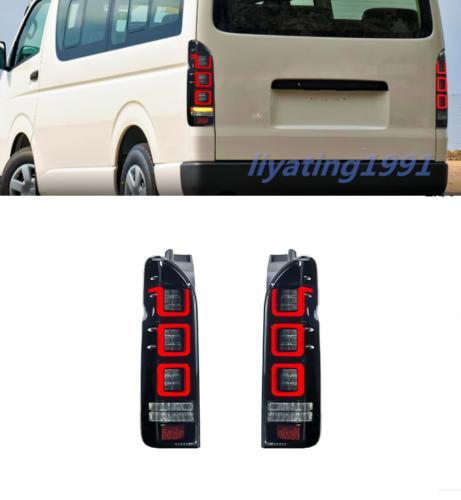 Dynamic signal pair for smoked LED taillights/rear lights suitable for Toyota Hiace 2005-2018.