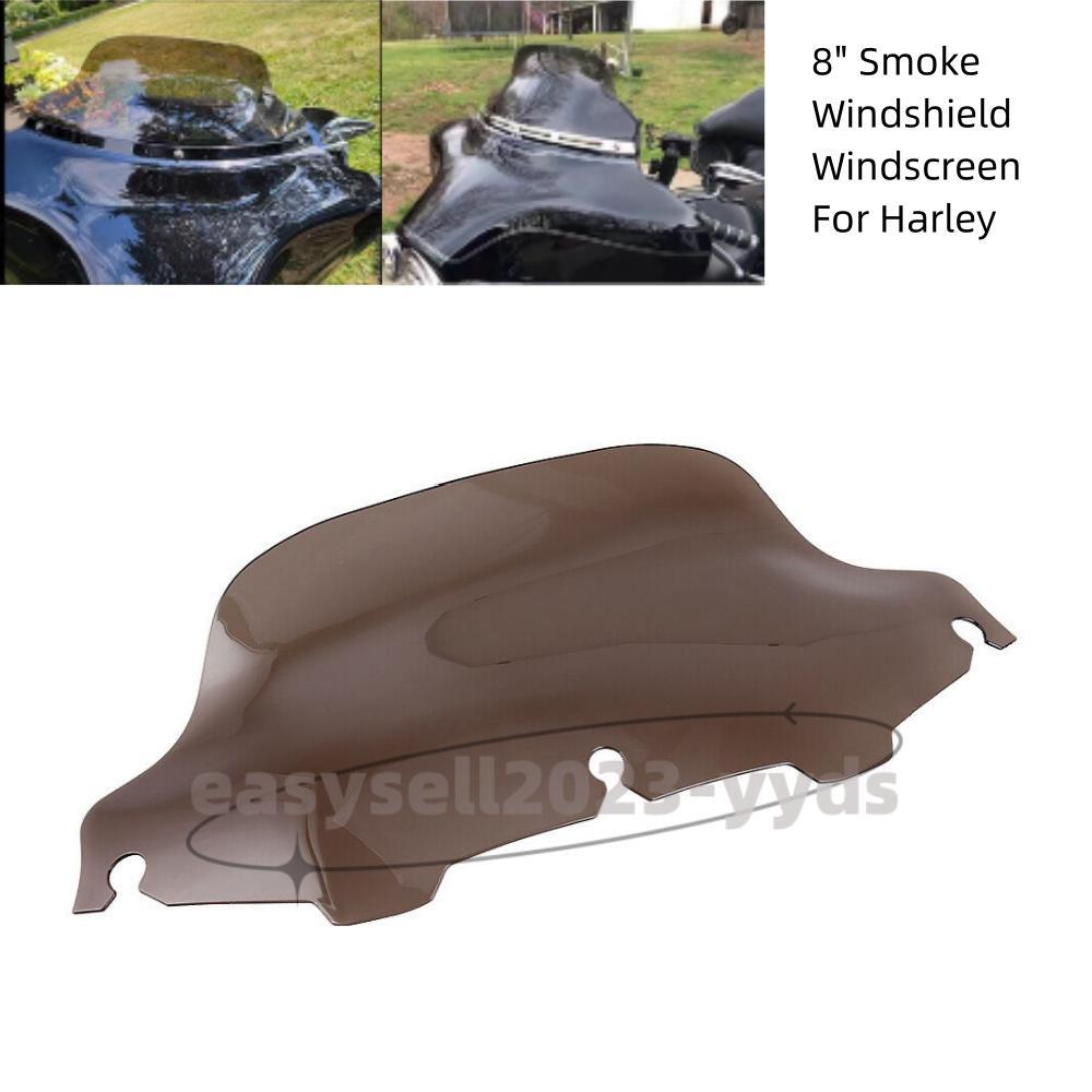 Smoke 8 Windshield Windscreen for Harley Electra Street Glide Touring 1996-2013