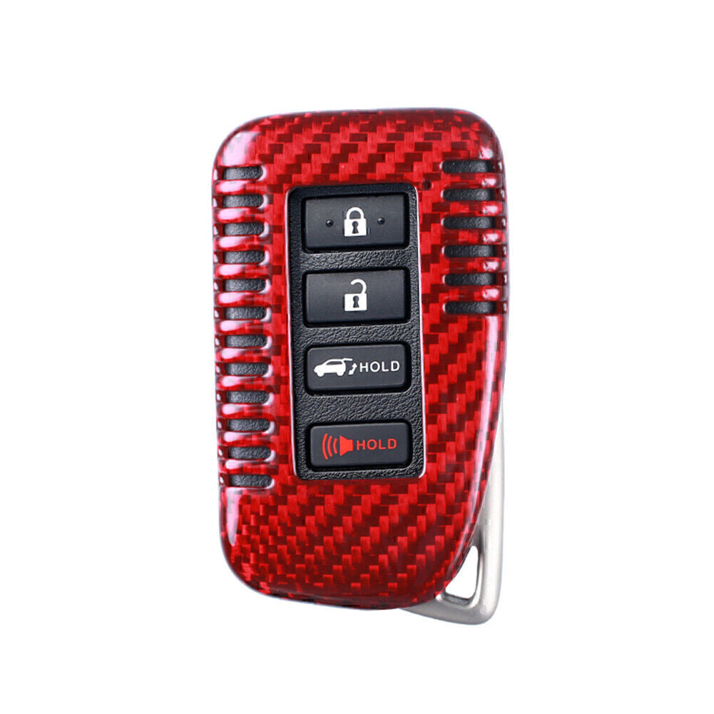 for Lexus 2014 2015 2016 2017 Red Carbon Fiber Remote Key Shell Cover Case