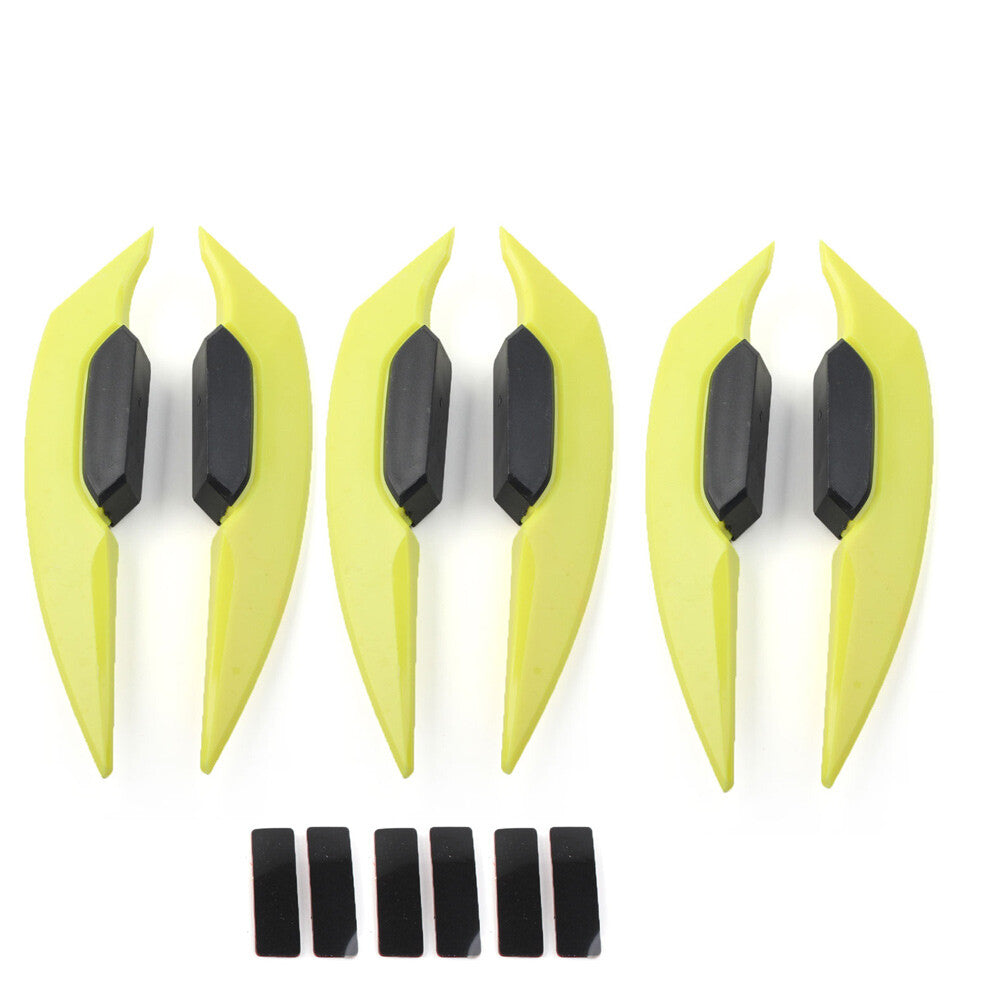 Verkleidung Winglets Seitenspoiler Deflector Air Wing Kit Motor Universal 3 Paar