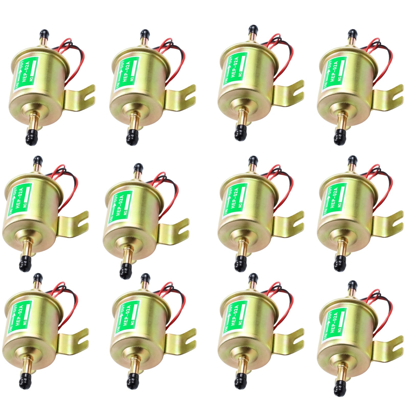 12x Electric Fuel Pump 12V for Lawn Mower Carburetor Gas Diesel Engine 2.5-4psi