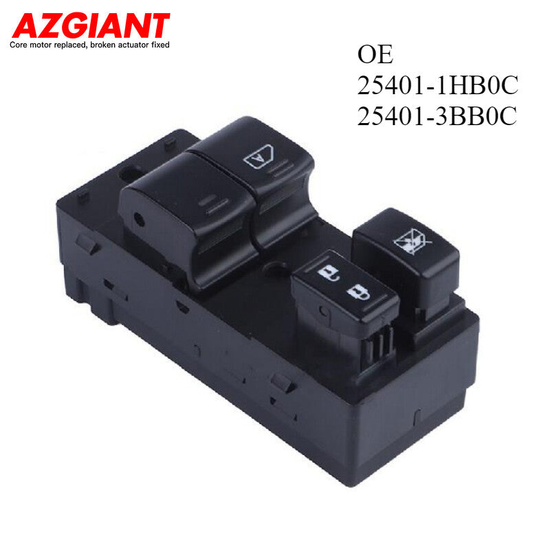 Front Left Driver Side Power Window Switch for Nissan Micra 2010 - 2018