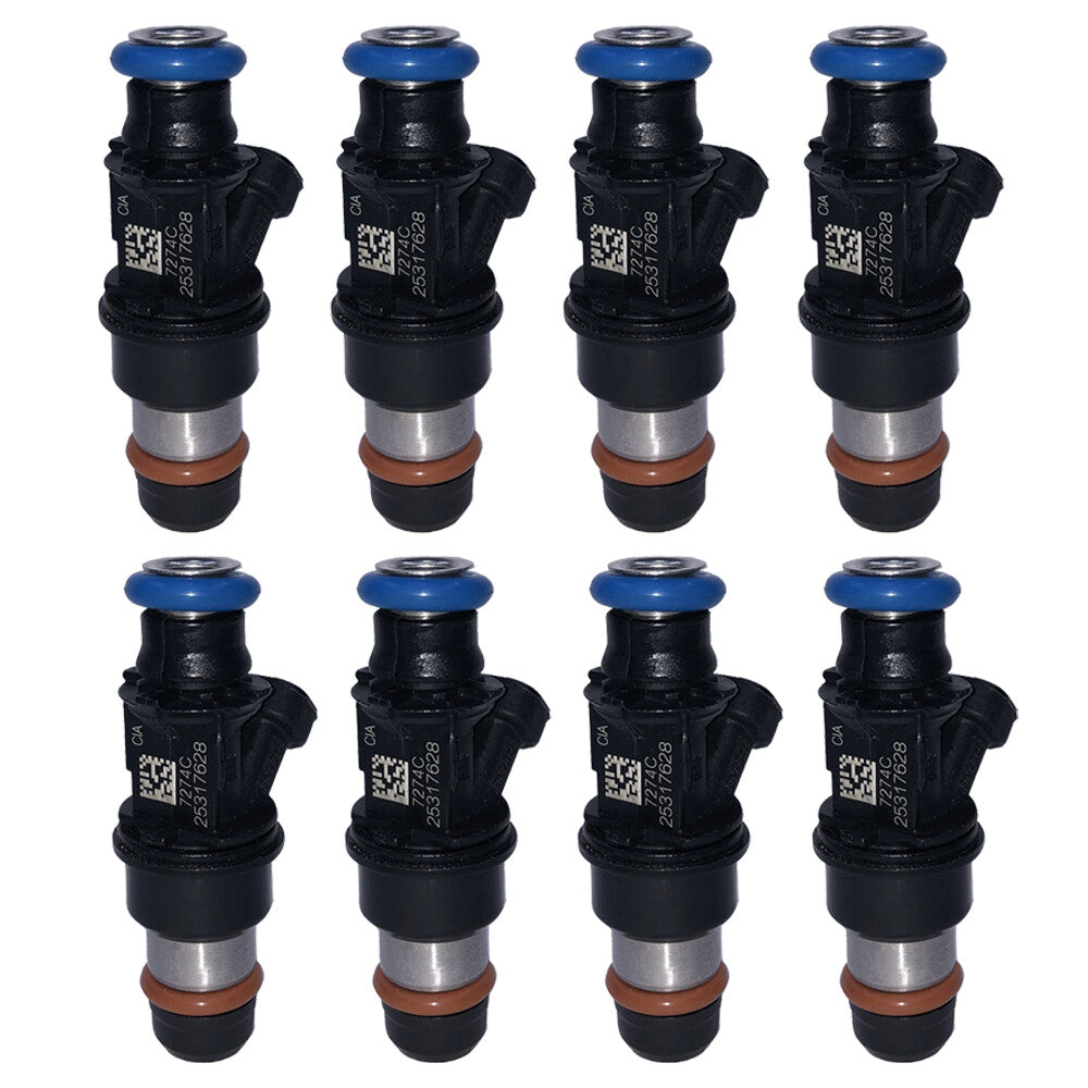 For 1999-2007 for Chevy Silverado for GMC 4.8/5.3/6.0L Set of 8x 25317628 Fuel Injector