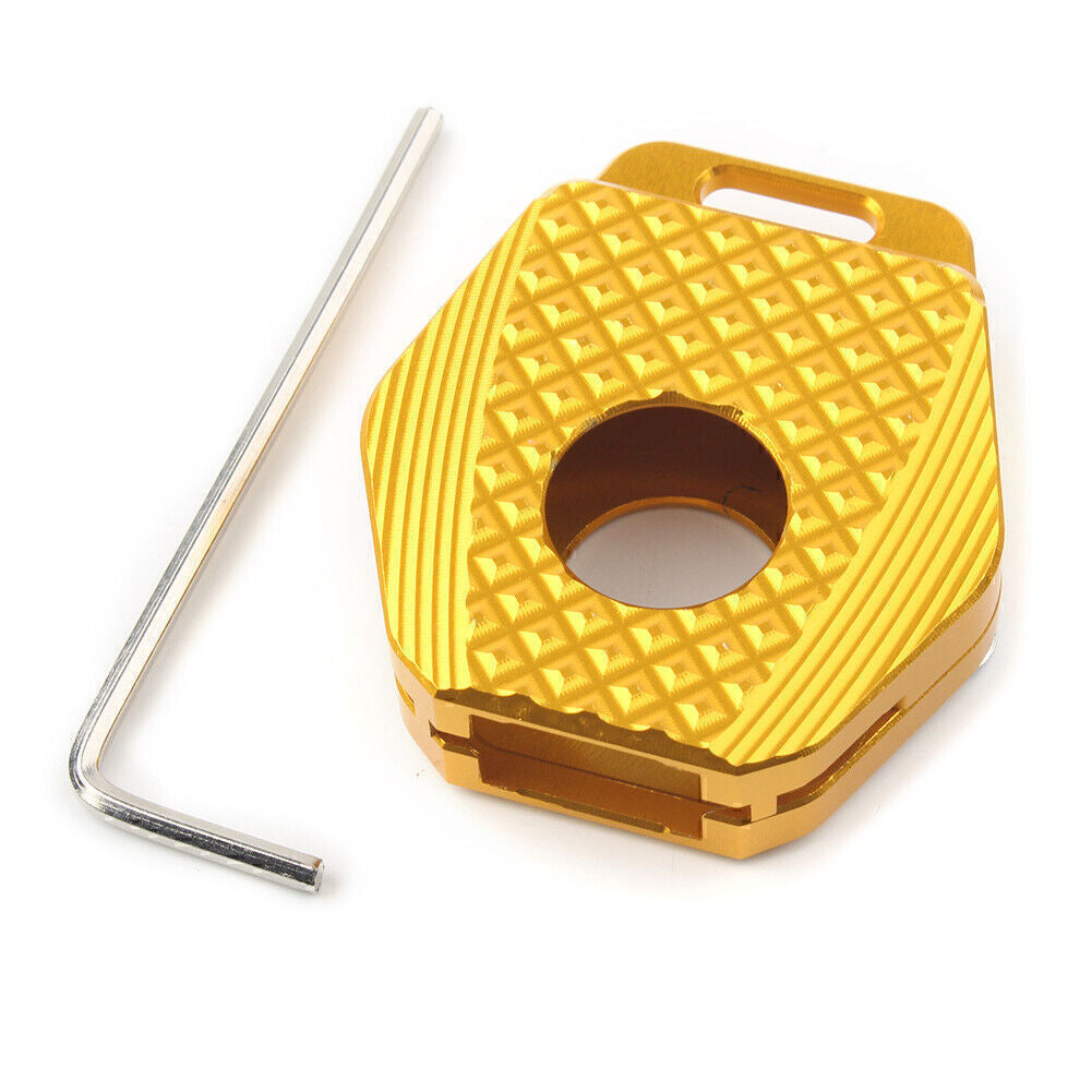 for Honda VFR800 CB600 CBR1000RR Motor Key CNC Aluminum Key Ring Cover Case Gold