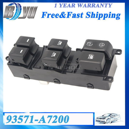 1x New 93571-A7200 Front Left Power Window Switch Button for Kia Forte 2014-2018