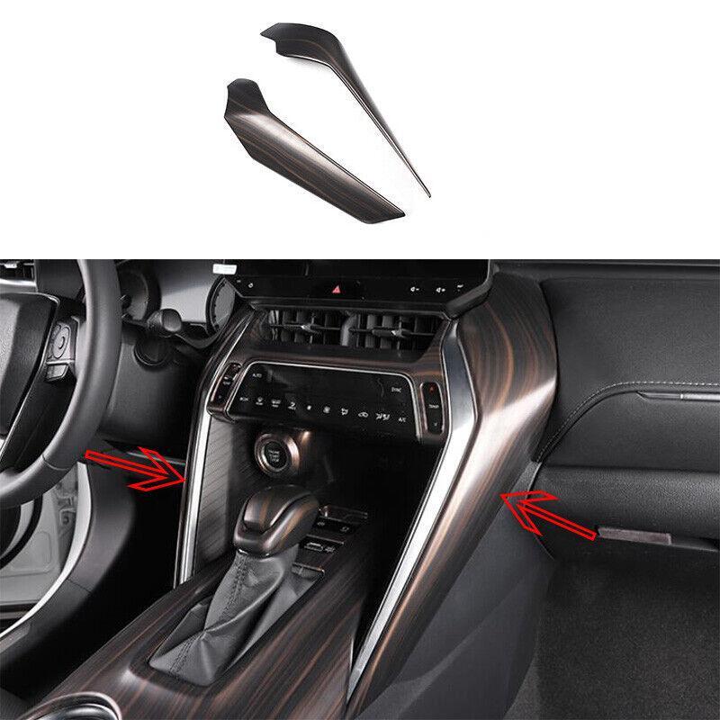 Car for Toyota Venza 21-22 2X Peach Wood Grain Console Gear Shift Both Side Trim