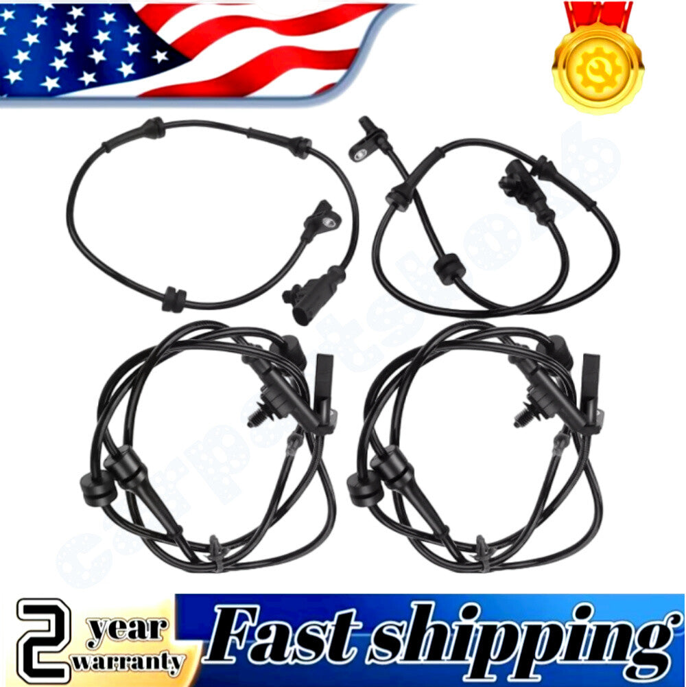 Four front and rear ABS wheel speed sensors suitable for Nissan Cube 2009 2010 - 2014 1.8L