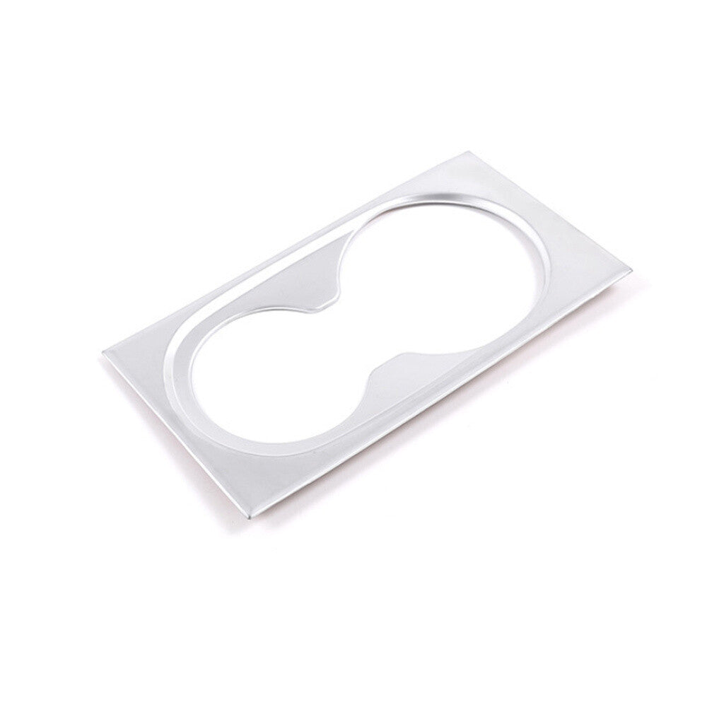 Silver ABS Central Control Cup Holder Panel Cover for Benz GL GLE GLS ML 2013-19