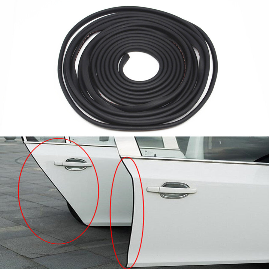 16.5Ft Car Anti-Rub Door Edge Strip Invisible Black Protection Anti-collision