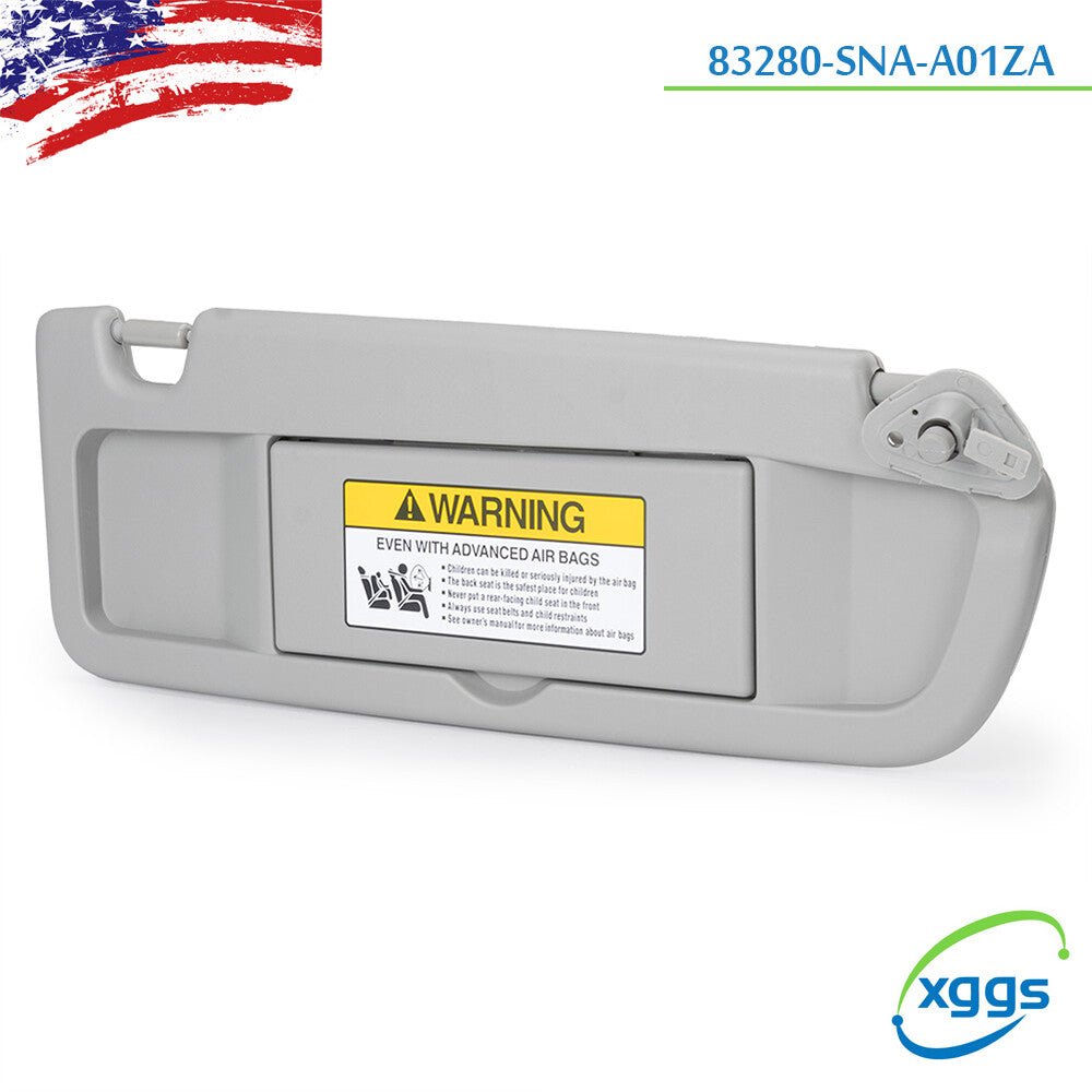 Right Side Sun Visor for Honda for Civic 2006-2011 Light Gray 83280-SNA-A01ZA