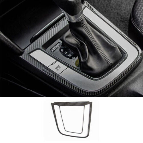 for Hyundai for Elantra 2017-2020 Carbon Fiber Interior Gear Shift Panel Frame Trim
