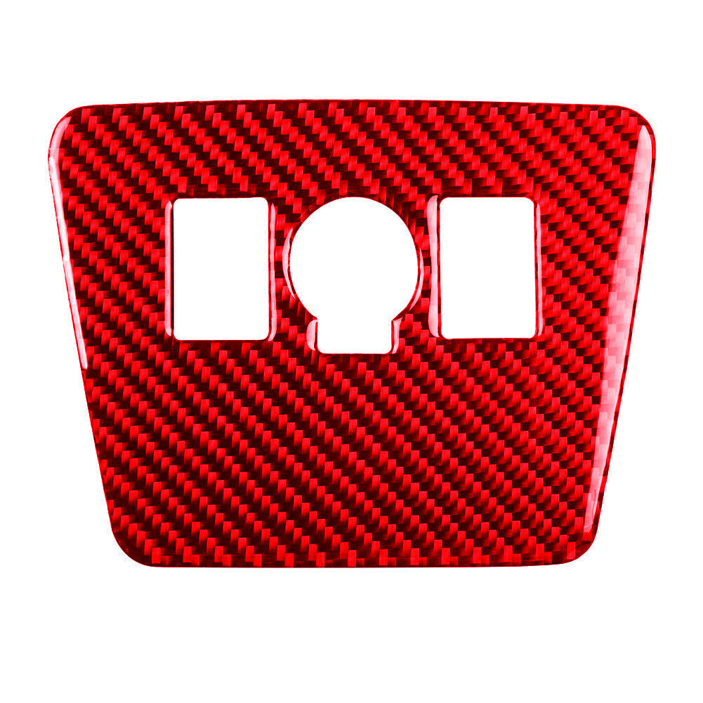 Red Carbon Fiber Power Output Button Trim Cover for Toyota Prius 2012-2015 TypeA
