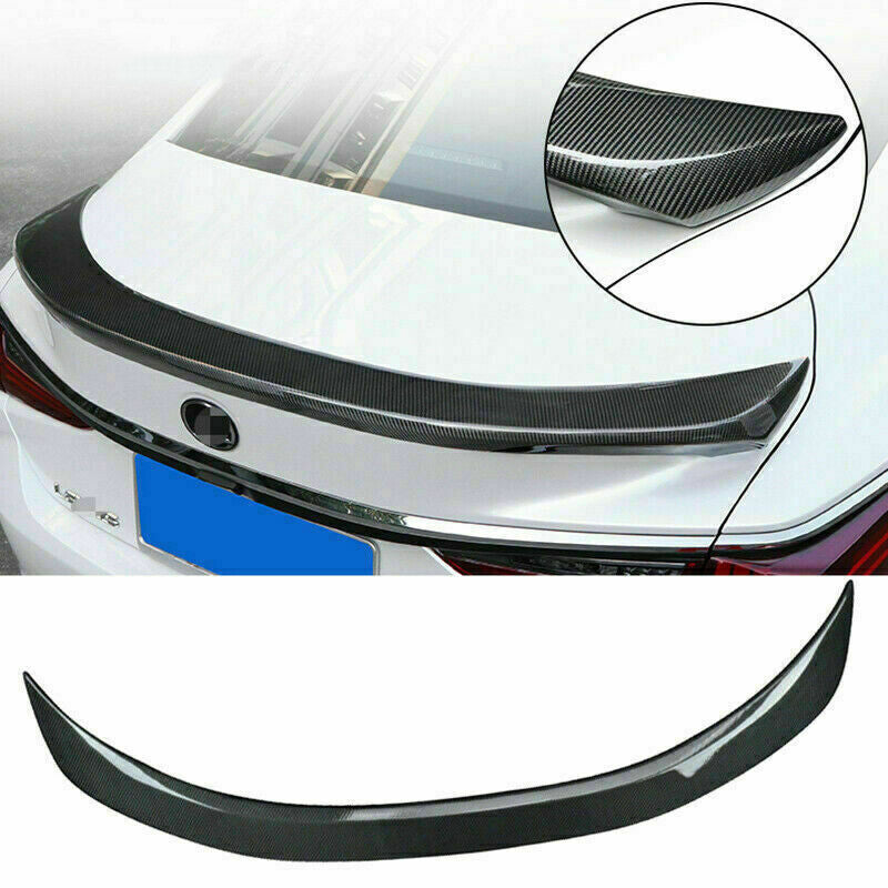 for Lexus ES350/300H 2019-2022 Carbon Fiber ABS Rear Spoiler Trunk Lip Wing Trim