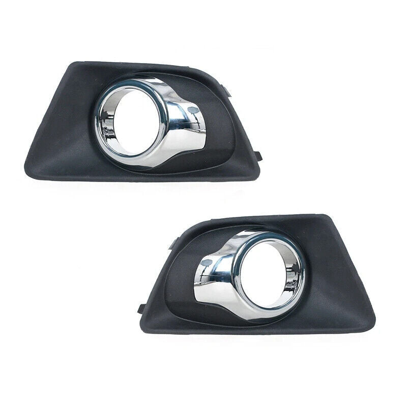 2PC Front Bumper Fog Light Cover Fog Lamp Frame for Ford EcoSport 2013-2017
