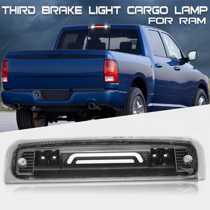 CLEAR LED 3RD THIRD BRAKE LIGHT CARGO LAMP For 09-18 for DODGE for RAM 1500 2500 3500 US