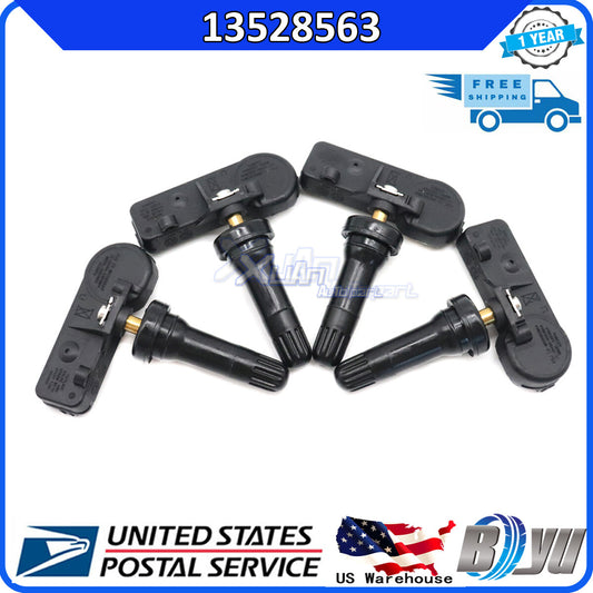 New Tire Pressure Sensor (TPMS) 4-piece set 13528563 for 2019-2021 Silverado for Sierra 1500