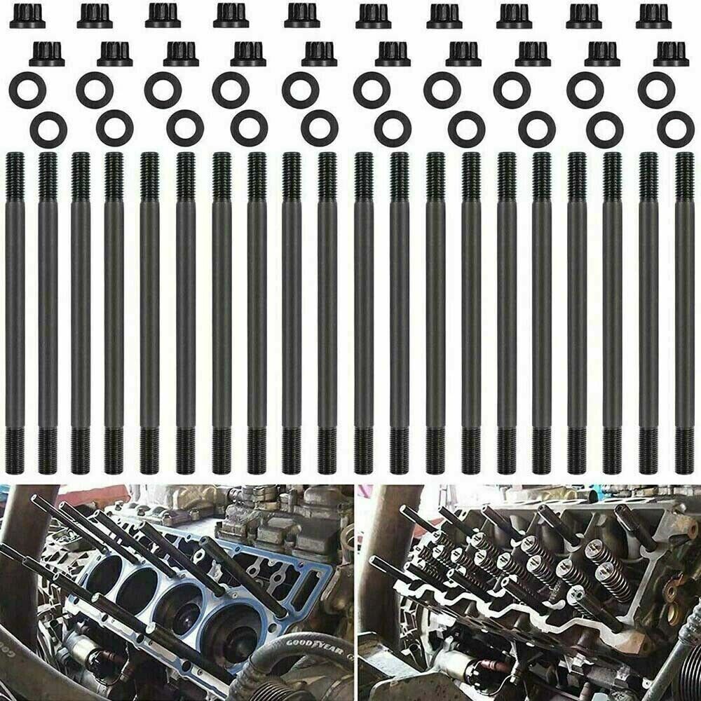 New For 2003-2010 for Ford 6.0L Diesel VT365 Cylinder Head Studs Kit US