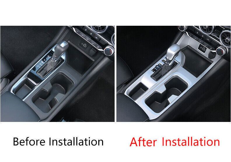 Console Gear Shift Frame Cover Trim 2PCS for Nissan Sentra 2020-22 Matte Silver