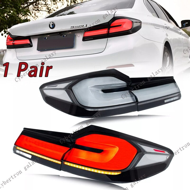 A pair of LED taillights for BMW G38, G30, M5, and F90 (2017-2020) - Sequential taillights
