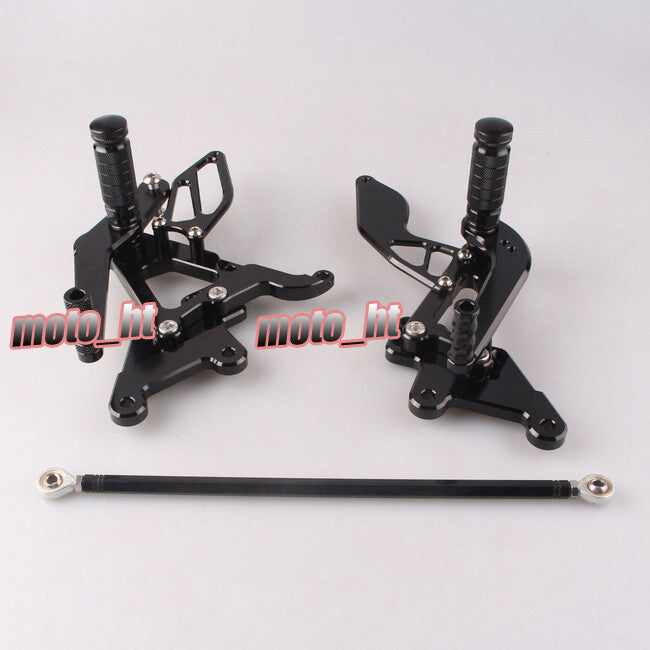 CNC Motorcycle Rearsets Footpegs for Yamaha YZF R6 2003 2004 2005 Black
