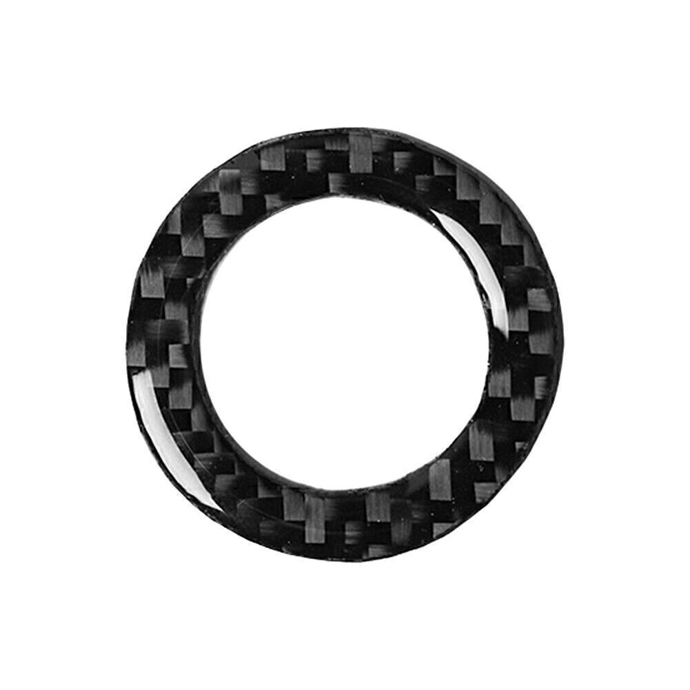 Carbon Fiber Start Stop Switch Ring Decor Trim Cover for Ford for Mustang 2009-2013