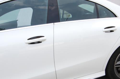 2015-2021 ABS Black Exterior Outside Door Bowl Cover Trim for Benz C-Class W205